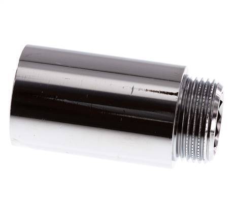 G 3/4'' F/M Chromium plated Brass Extension DIN 3523 - 50 mm