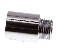 G 3/8'' F/M Chromium plated Brass Extension DIN 3523 - 25 mm
