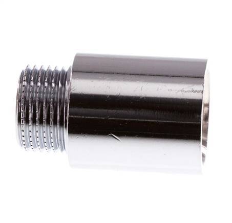 G 3/8'' F/M Chromium plated Brass Extension DIN 3523 - 25 mm