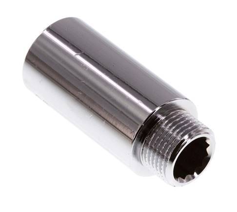 G 3/8'' F/M Chromium plated Brass Extension DIN 3523 - 40 mm