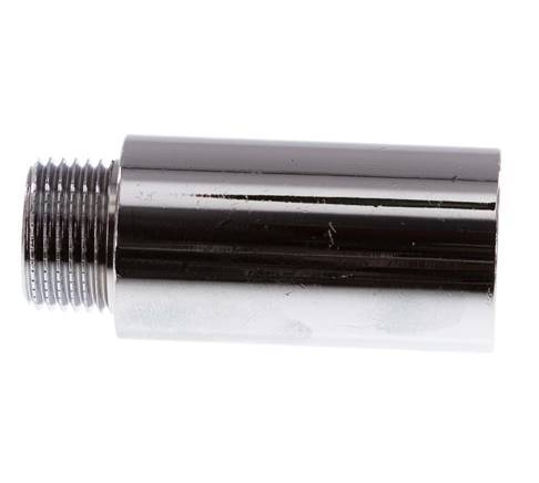G 3/8'' F/M Chromium plated Brass Extension DIN 3523 - 40 mm