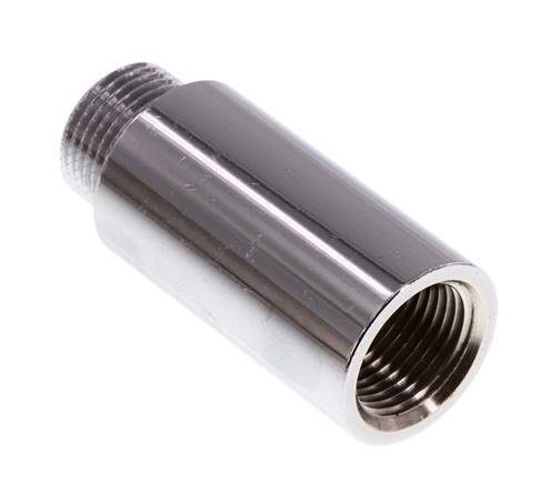 G 3/8'' F/M Chromium plated Brass Extension DIN 3523 - 40 mm