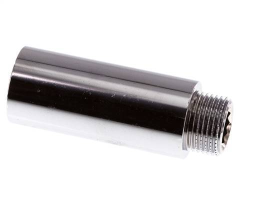 G 3/8'' F/M Chromium plated Brass Extension DIN 3523 - 50 mm