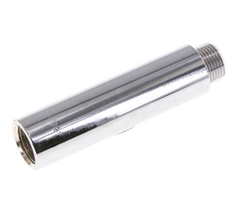 G 3/8'' F/M Chromium plated Brass Extension DIN 3523 - 80 mm