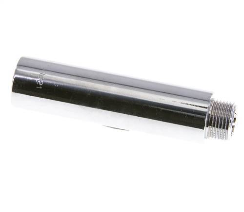 G 3/8'' F/M Chromium plated Brass Extension DIN 3523 - 80 mm