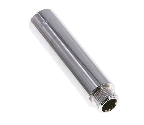 G 3/8'' F/M Chromium plated Brass Extension DIN 3523 - 80 mm