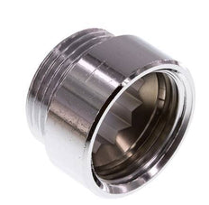 G 1'' F/M Chromium plated Brass Extension DIN 3523 - 15 mm