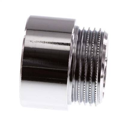 G 1'' F/M Chromium plated Brass Extension DIN 3523 - 20 mm