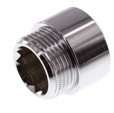 G 1'' F/M Chromium plated Brass Extension DIN 3523 - 20 mm