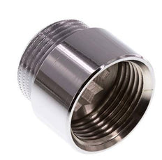 G 1'' F/M Chromium plated Brass Extension DIN 3523 - 20 mm
