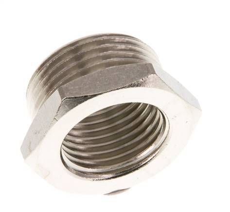 G 1/2'' x G 3/4'' F/M Nickel plated Brass Reducing Ring 16 Bar [2 Pieces]