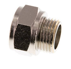 G 1/2'' F/M Nickel plated Brass Extension 16 Bar - 16 mm [2 Pieces]