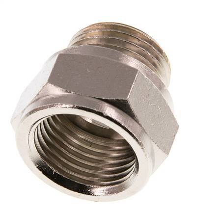 G 1/2'' F/M Nickel plated Brass Extension 16 Bar - 16 mm [2 Pieces]