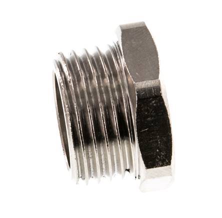 G 1/4'' x G 1/2'' F/M Nickel plated Brass Reducing Ring 16 Bar [2 Pieces]