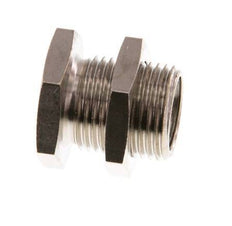 G 1/4'' x G 3/8'' F/M Nickel plated Brass Bulkhead Fitting 16 Bar [2 Pieces]