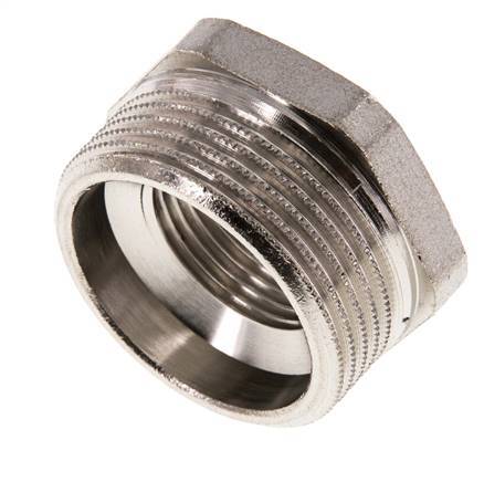 G 3/4'' x G 1 1/4'' F/M Nickel plated Brass Reducing Ring 16 Bar