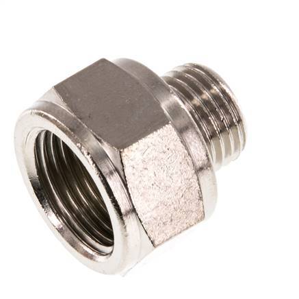 G 3/8'' x G 1/4'' F/M Nickel plated Brass Reducing Ring 16 Bar [2 Pieces]