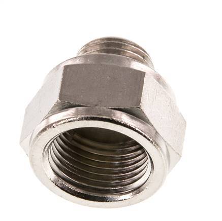 G 3/8'' x G 1/4'' F/M Nickel plated Brass Reducing Ring 16 Bar [2 Pieces]