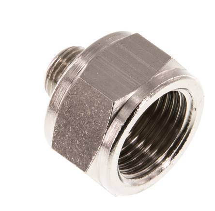 G 3/8'' x G 1/8'' F/M Nickel plated Brass Reducing Ring 16 Bar [2 Pieces]