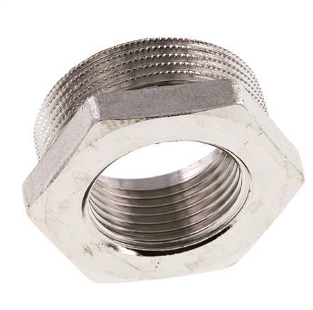 G 1'' x G 1 1/2'' F/M Nickel plated Brass Reducing Ring 16 Bar