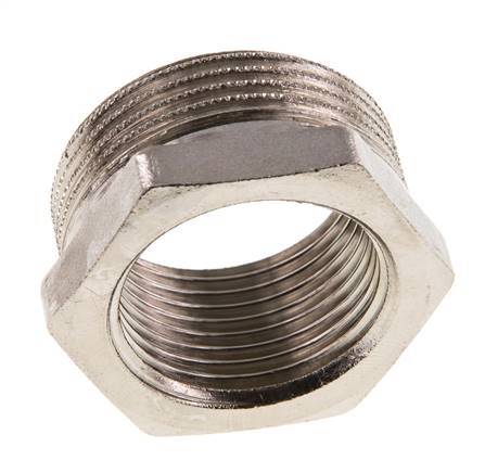 G 1'' x G 1 1/4'' F/M Nickel plated Brass Reducing Ring 16 Bar