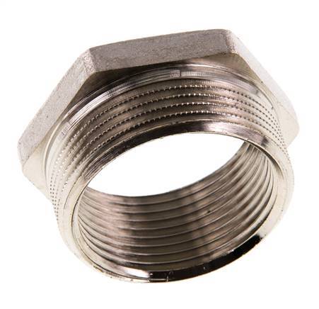G 1 1/4'' x G 1 1/2'' F/M Nickel plated Brass Reducing Ring 16 Bar