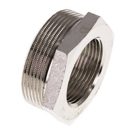 G 1 1/4'' x G 2'' F/M Nickel plated Brass Reducing Ring 16 Bar