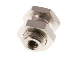 M5 x G 1/8'' F/M Nickel plated Brass Bulkhead Fitting 16 Bar [2 Pieces]