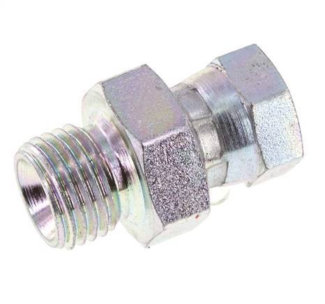 G 1/8'' x G 1/4'' F/M Zinc plated Steel Reducing Adapter 350 Bar - Hydraulic