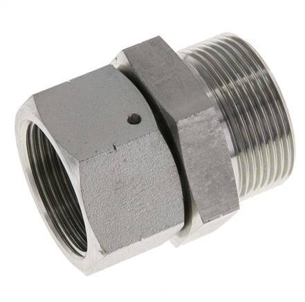 G 1 1/4'' x G 1 1/2'' F/M Zinc plated Steel Reducing Adapter 150 Bar - Hydraulic