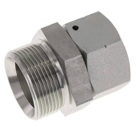 G 1 1/4'' x G 1 1/2'' F/M Zinc plated Steel Reducing Adapter 150 Bar - Hydraulic