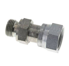 UNS 1''-14 x G 1/2'' F/M Zinc plated Steel Reducing Adapter ORFS 400 Bar - Hydraulic