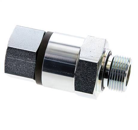 G 3/4'' F/M Zinc plated Steel Swivel Joint 400 Bar - Hydraulic - High-pressure