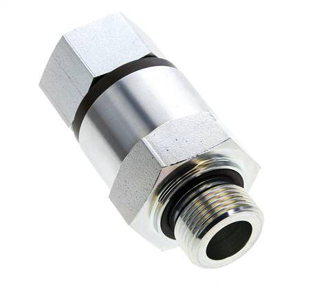 G 3/4'' F/M Zinc plated Steel Swivel Joint 400 Bar - Hydraulic - High-pressure
