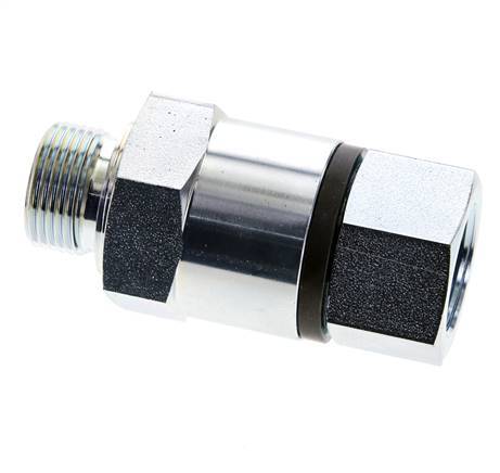 G 3/4'' F/M Zinc plated Steel Swivel Joint 400 Bar - Hydraulic - High-pressure