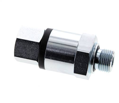 G 3/8'' F/M Zinc plated Steel Swivel Joint 400 Bar - Hydraulic - High-pressure