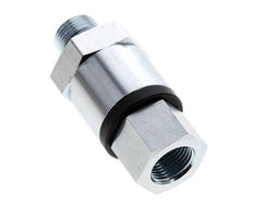G 3/8'' F/M Zinc plated Steel Swivel Joint 400 Bar - Hydraulic - High-pressure