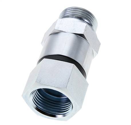 G 1'' F/M Zinc plated Steel Swivel Joint 400 Bar - Hydraulic - High-pressure