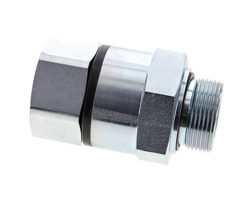 G 1 1/4'' F/M Zinc plated Steel Swivel Joint 400 Bar - Hydraulic - High-pressure