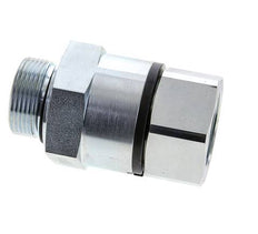 G 1 1/4'' F/M Zinc plated Steel Swivel Joint 400 Bar - Hydraulic - High-pressure