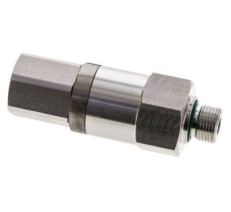 G 3/8'' F/M Stainless steel Swivel Joint 250 Bar - Hydraulic - High-pressure