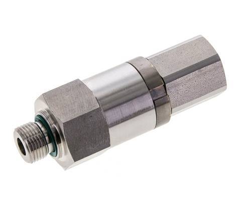 G 3/8'' F/M Stainless steel Swivel Joint 250 Bar - Hydraulic - High-pressure
