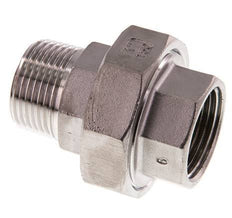 1'' NPT x 1'' NPT F/M Stainless steel Double Nipple 3-pieces with Conically sealing 16 Bar