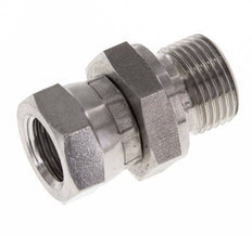 G 1/4'' x G 3/8'' F/M Stainless steel Reducing Adapter 325 Bar - Hydraulic