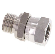 G 3/8'' F/M Stainless steel Reducing Adapter 325 Bar - Hydraulic