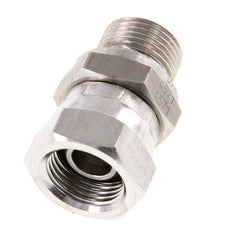 G 3/8'' F/M Stainless steel Reducing Adapter 325 Bar - Hydraulic