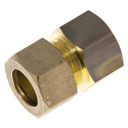 G 1/2'' x 15mm Brass Straight Compression Fitting 82 Bar DIN EN 1254-2