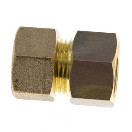 G 1/2'' x 15mm Brass Straight Compression Fitting 82 Bar DIN EN 1254-2