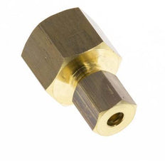 G 1/4'' x 4mm Brass Straight Compression Fitting 150 Bar DIN EN 1254-2