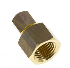 G 1/4'' x 4mm Brass Straight Compression Fitting 150 Bar DIN EN 1254-2
